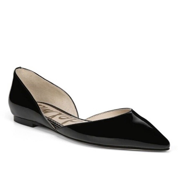 Sam Edelman Shoes - Sam Edelman Black Patent Leather Slip On Rodney Flats Size 8.5